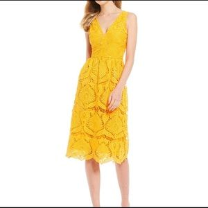 Gianni Bini Yellow Midi Dress